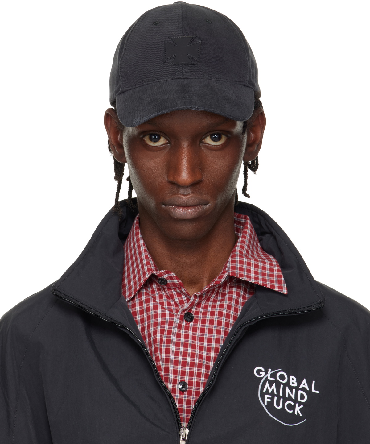 【美品】 24SS VETEMENTS ANARCHY CAP BLK VETEMENTS Black Anarchy Logo Cap Vetements