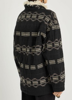 Isabel Marant étoile Qayla Jacquard Cotton-blend Coat Black