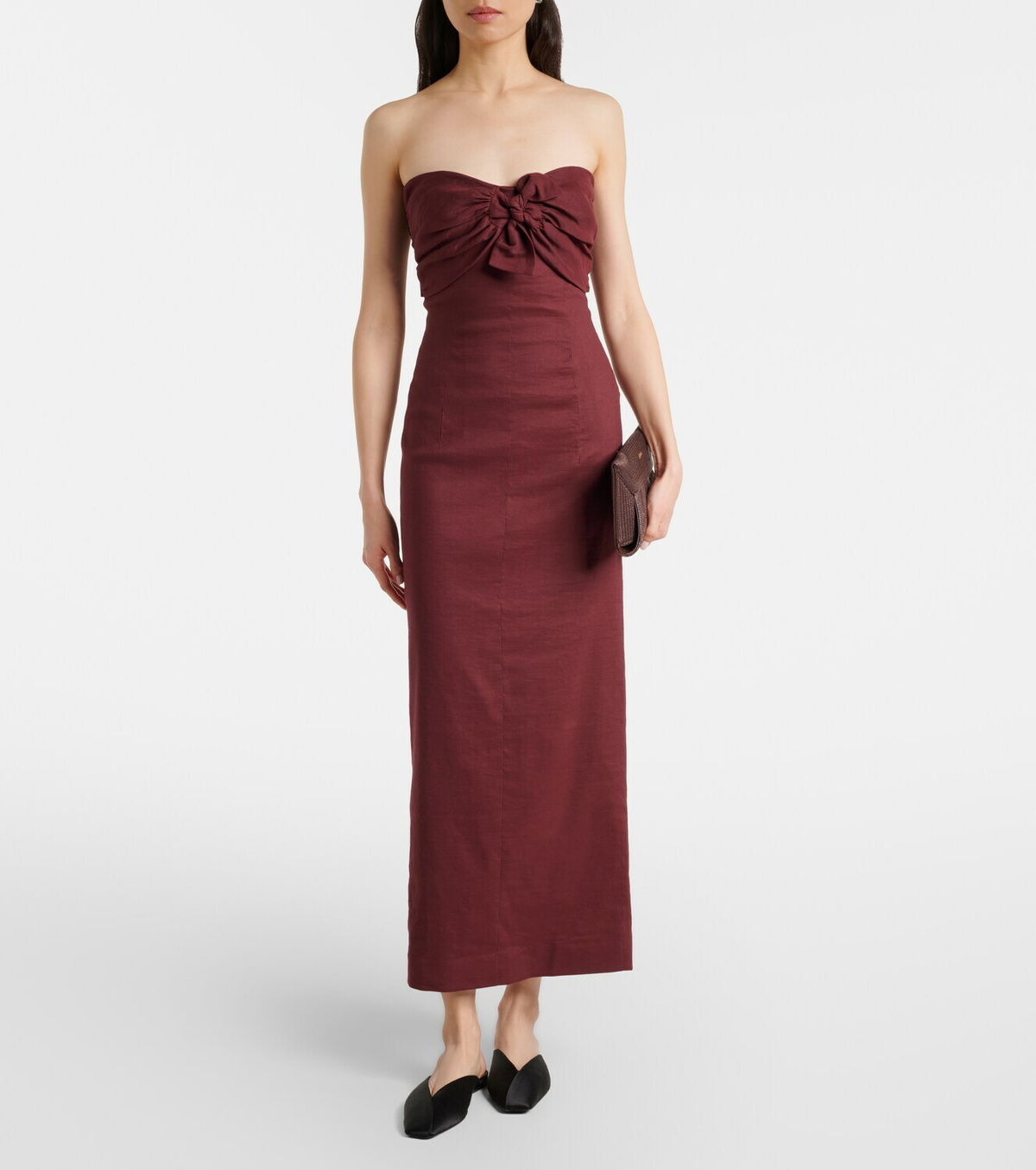 Tove Rahel linen and cotton-blend maxi dress