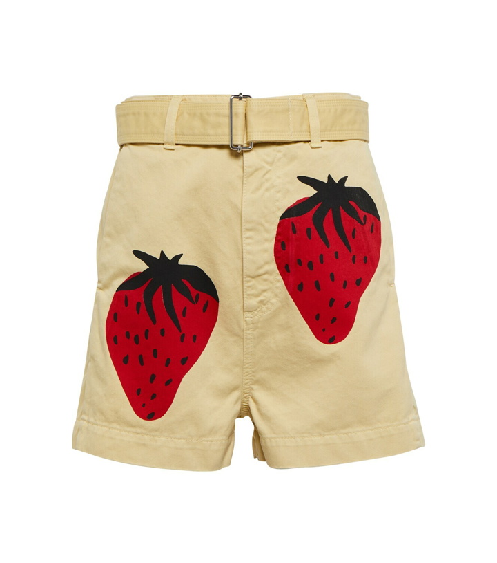 Photo: JW Anderson Printed cotton high-rise shorts
