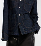 Khaite Wyatt corduroy-trimmed denim jacket
