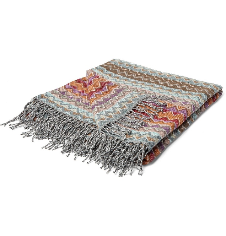 Photo: Missoni Home - William Fringed Crochet-Knit Cotton Throw - Multi