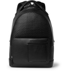 Ermenegildo Zegna - Pelle Tessuta and Leather Backpack - Black