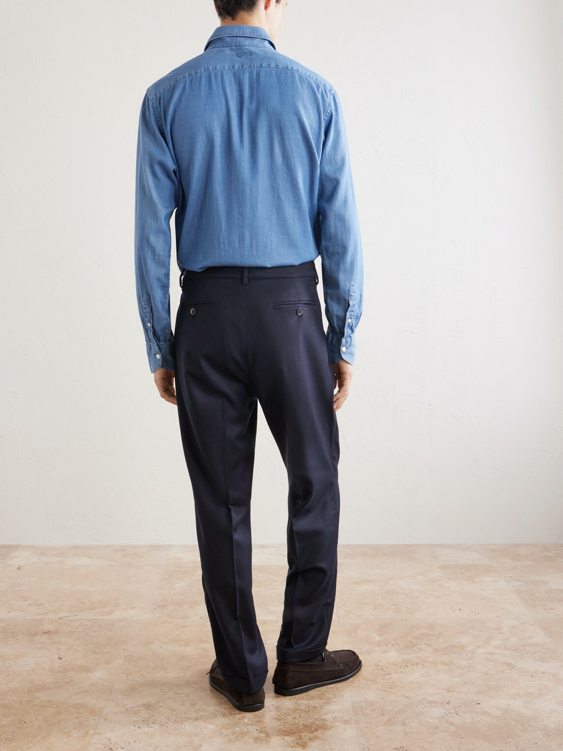 Barena - Straight-Leg Wool-Flannel Suit Trousers - Blue