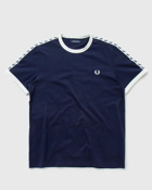 Fred Perry Taped Ringer T Shirt Blue - Mens - Shortsleeves