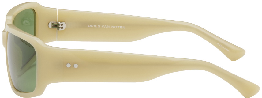 Dries Van Noten Yellow Rectangle Sunglasses