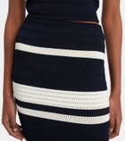 Ralph Lauren Collection Striped knitted pencil skirt