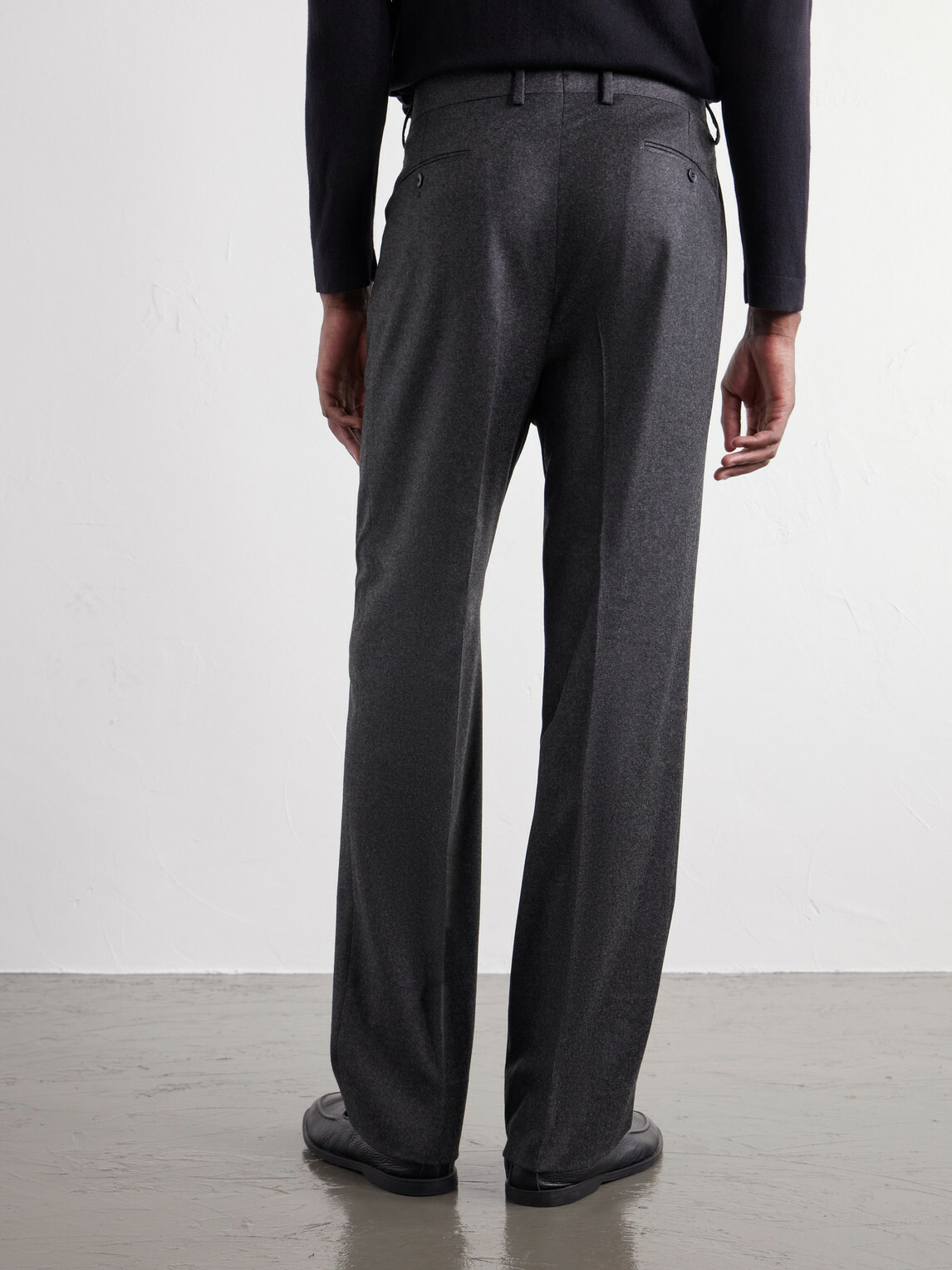 Stòffa - Straight-Leg Wool And Cashmere-Blend Flannel Trousers - Gray