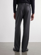 Stòffa - Straight-Leg Wool And Cashmere-Blend Flannel Trousers - Gray