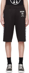 Moschino Black Double Question Mark Shorts