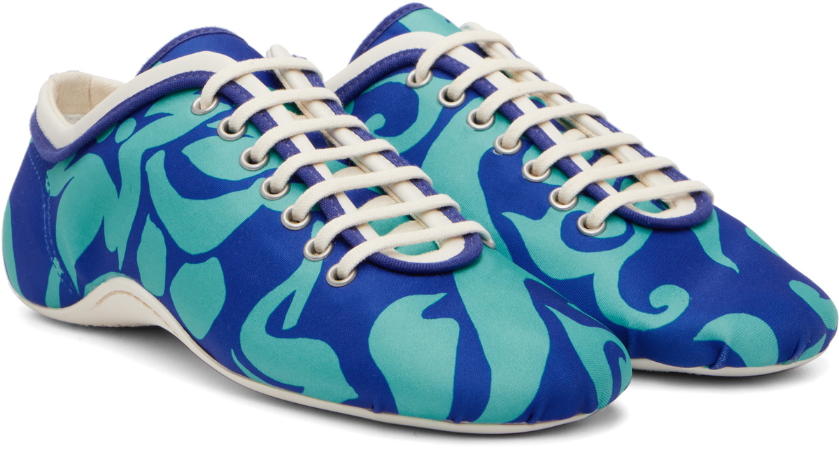 Dries Van Noten Blue Soft & Slim Climbing Ballerina Sneakers