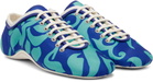 Dries Van Noten Blue Soft & Slim Climbing Ballerina Sneakers