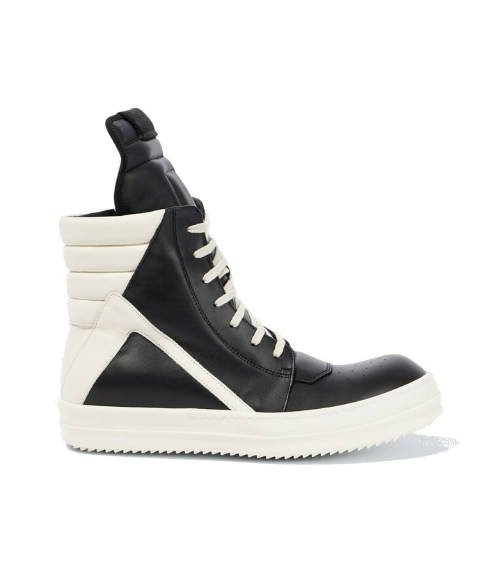 Photo: Rick Owens - Geobasket high-top leather sneakers
