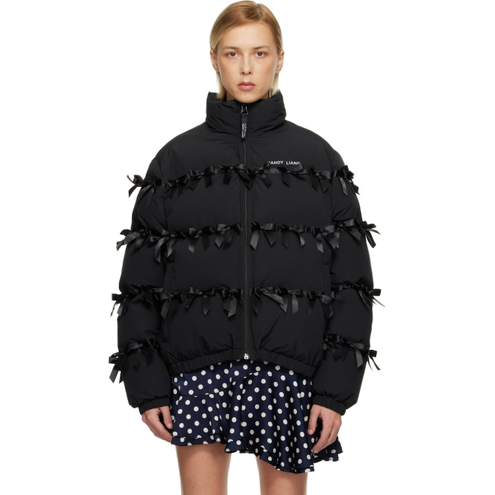 Photo: Sandy Liang Black Present Puffer Jacket