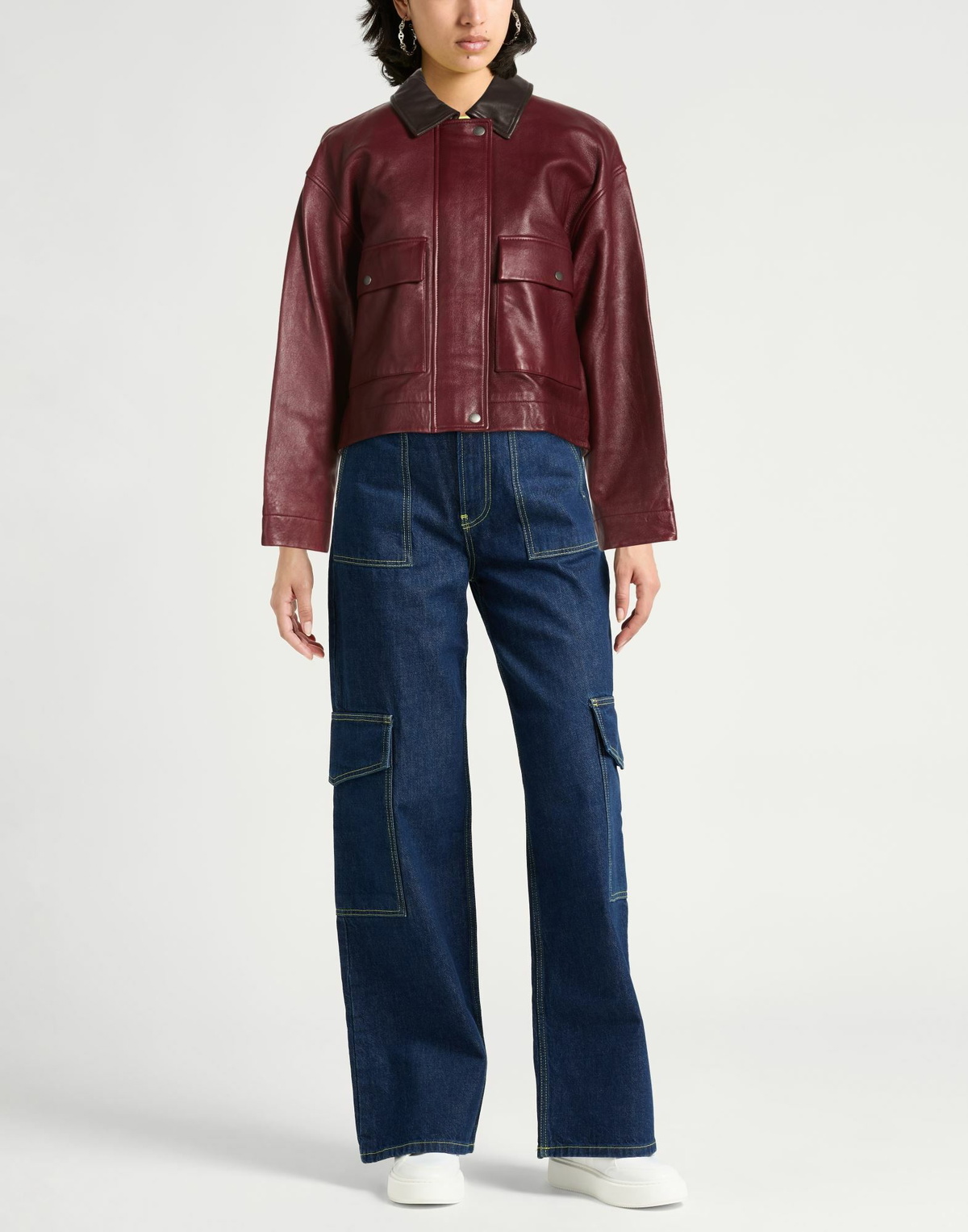 Rag & Bone Womens Jacket Burgundy