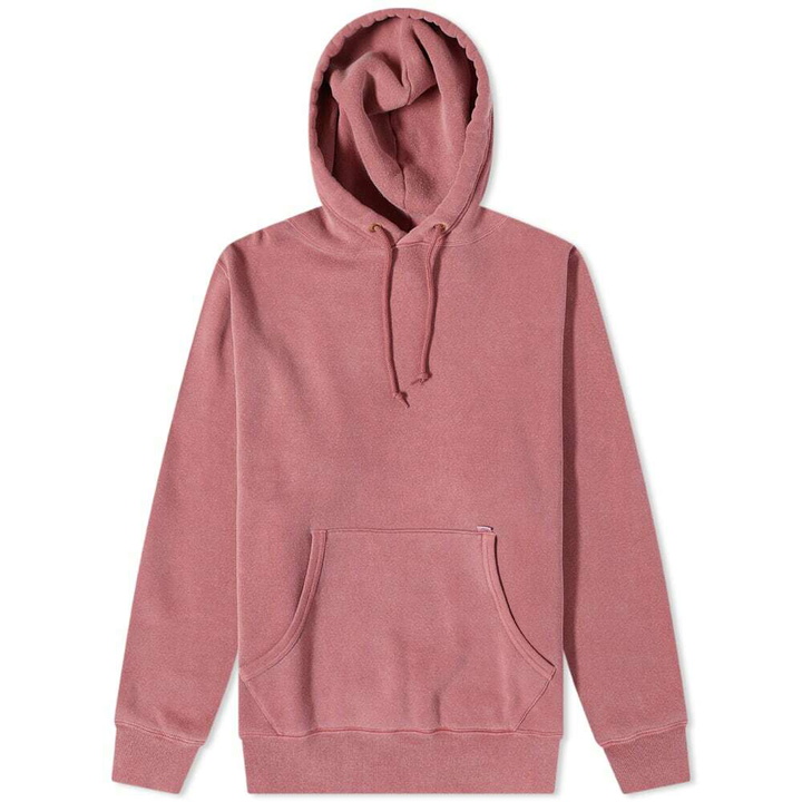 Photo: WTAPS Men's Blank 01 Washed Popover Hoody in Red