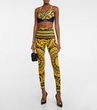 Versace - Barocco printed racerback sports bra