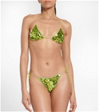 Oséree Sequined triangle bikini