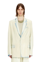 Diesel Blazer in fluid X-Ray bleach denim - Denim Jackets Mens in Blue