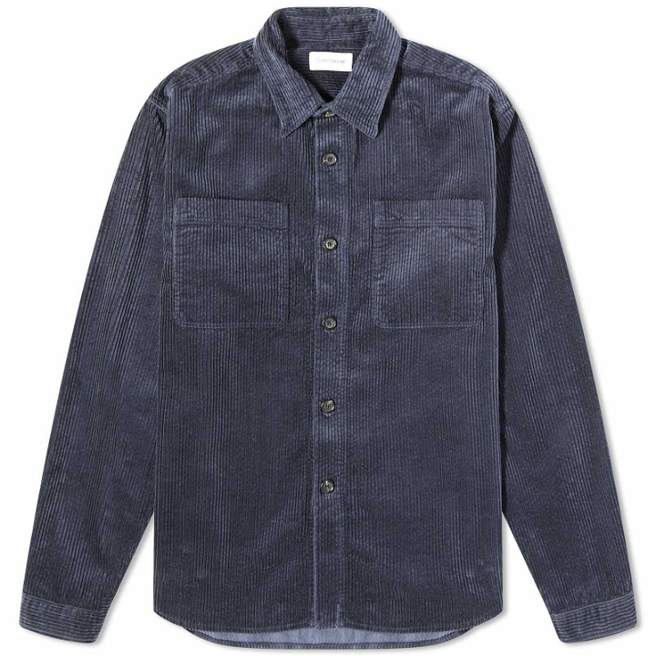 Photo: Oliver Spencer Men's Cord Treviscoe Shirt in Blue