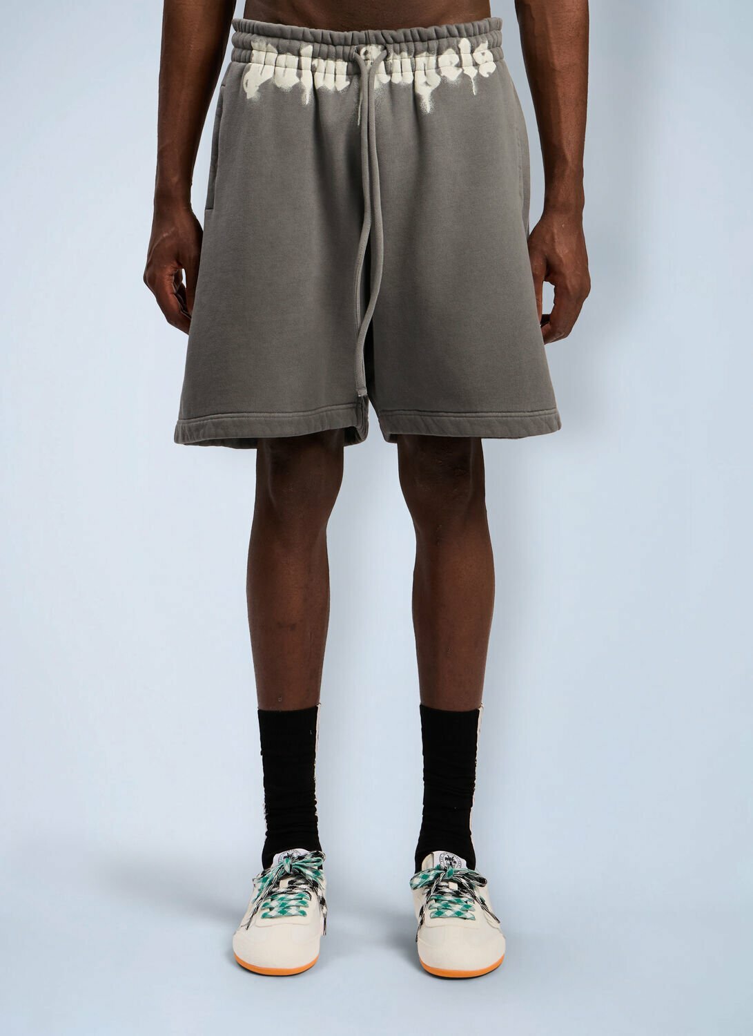 Palm Angels Waist Logo Track Shorts