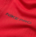 Nike Training - Pro Logo-Print Dri-FIT T-Shirt - Red