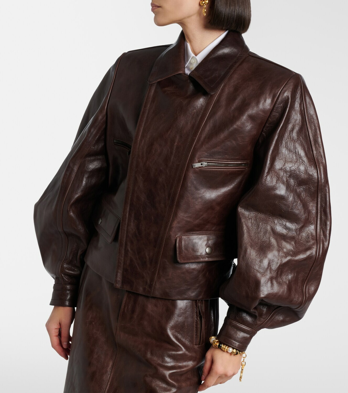 Saint Laurent Leather biker jacket