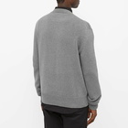 Alexander McQueen Men's Logo Intarsia Crew Knit in Greymel/Black/Charcoal