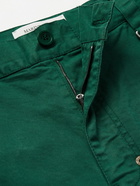 Marine Serre - Straight-Leg Cotton-Blend Twill Cargo Trousers - Green