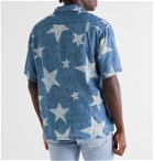 KAPITAL - Camp-Collar Indigo-Dyed Linen Shirt - Blue