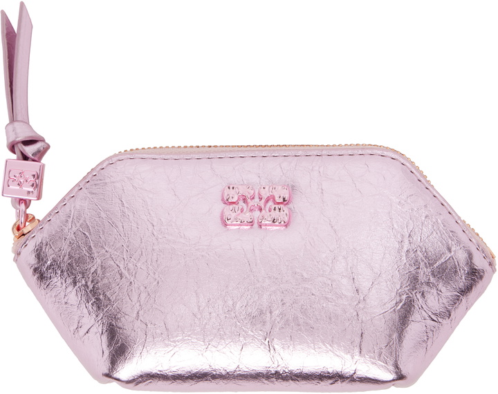 Photo: GANNI Pink Bou Crushed Coin Pouch