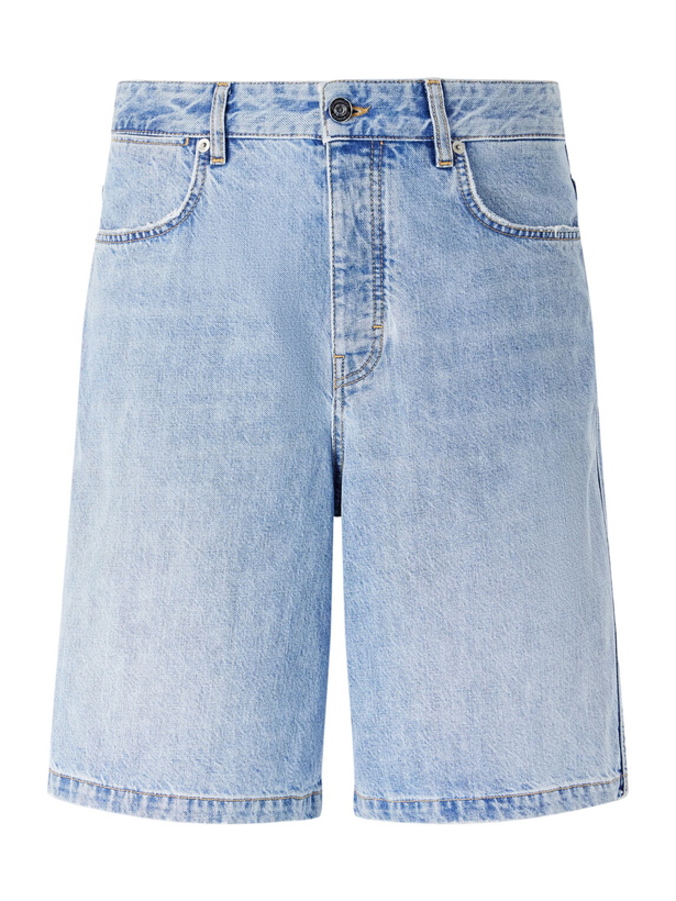 Photo: Givenchy - Straight-Leg Denim Shorts - Blue