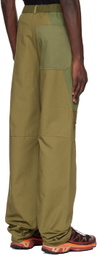 SPENCER BADU Green Paneled Cargo Pants
