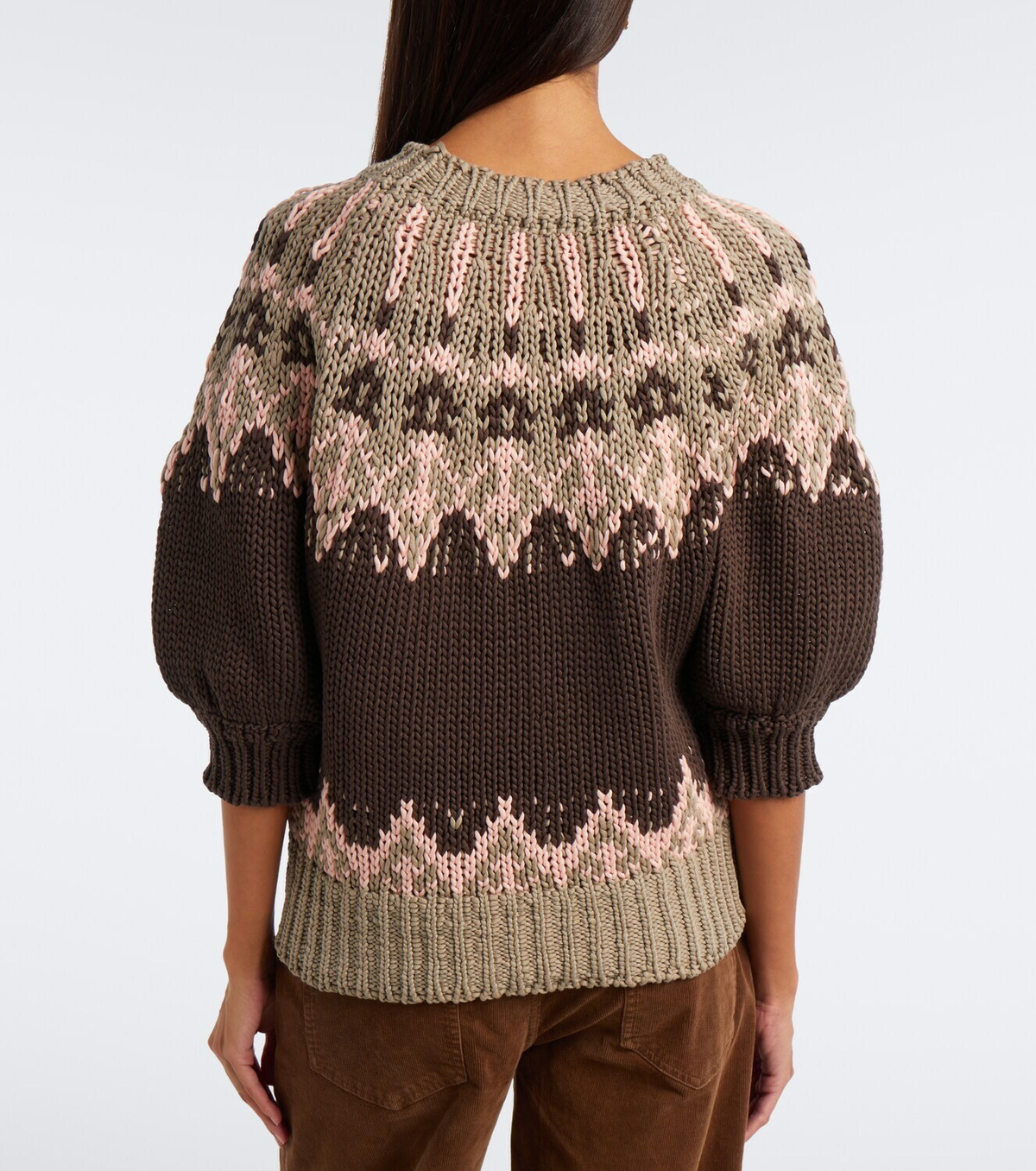 Altuzarra Marty Fair Isle cotton sweater