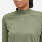 Adanola Women's Base Layer Long Sleeve Top in Khaki