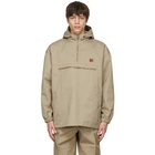 Acne Studios Beige Twill Hooded Anorak Jacket