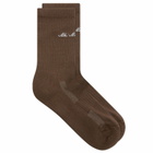 MKI Women's Embassy Socks Presented by END. in Brown