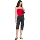 FLORE FLORE Red Bes Bandeau Top