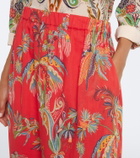Etro Printed cotton maxi skirt