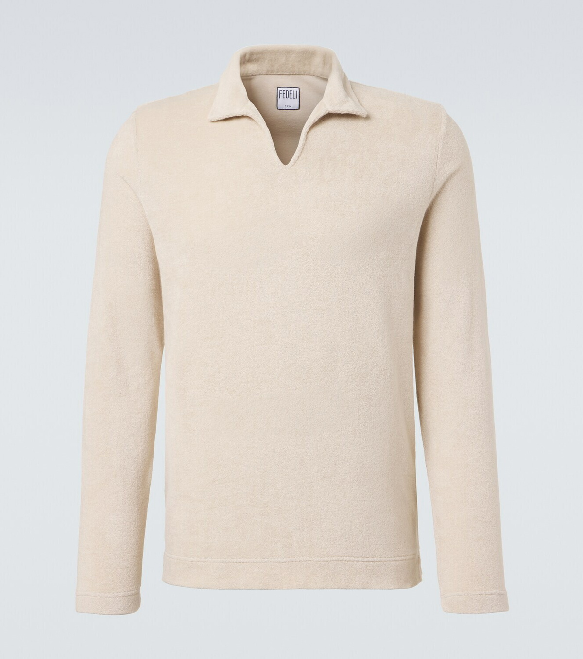 Fedeli Cotton terry polo shirt