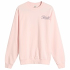 Sporty & Rich Women's Health Script Crew Sweatshirt in Pink Dolphin