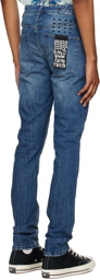 Ksubi Blue Chitch Token Krush Jeans