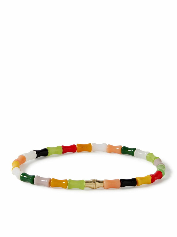 Photo: Luis Morais - Canister Bamboo 14-Karat Gold Beaded Bracelet