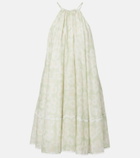 Stella McCartney Floral halterneck cotton poplin minidress