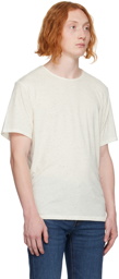 rag & bone Off-White Speckle T-Shirt