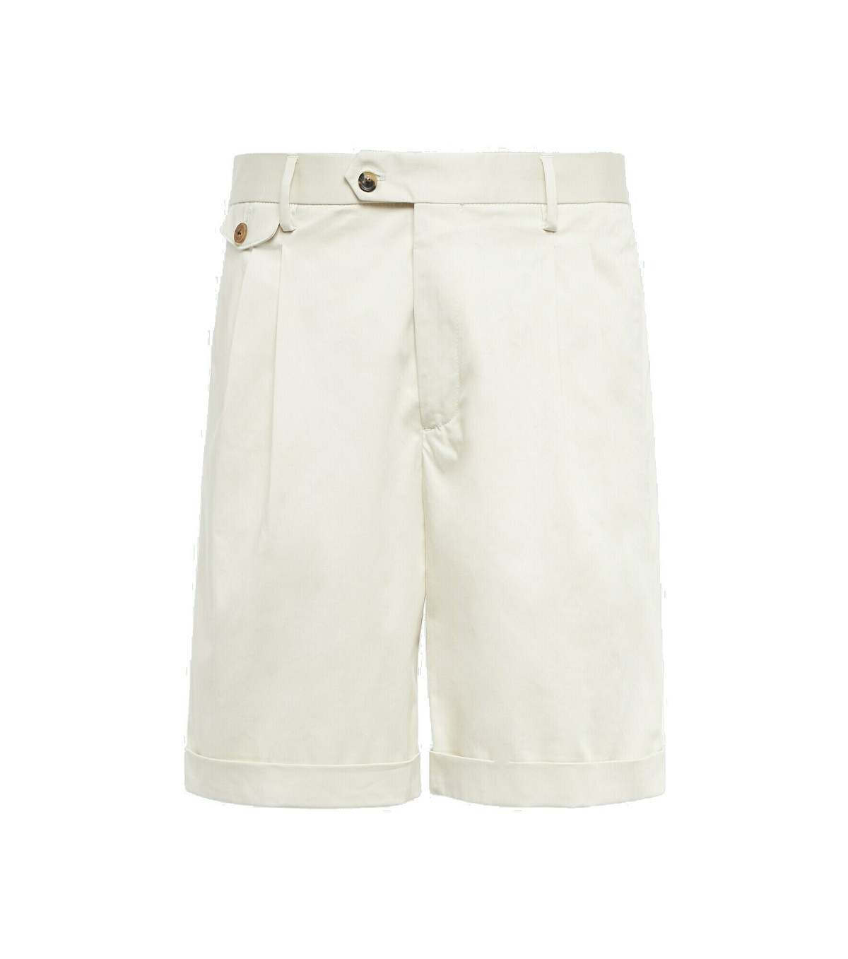Lardini - Cotton-blend satin shorts Lardini