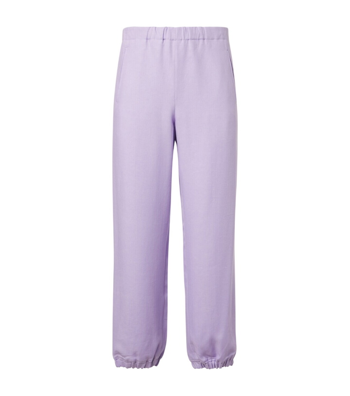 Photo: God's True Cashmere Linen sweatpants with amethyst