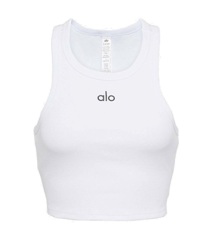 Photo: Alo Yoga Aspire cropped cotton-blend tank top