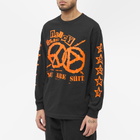 Nancy Men's Long Sleeve World Peace T-Shirt in Black