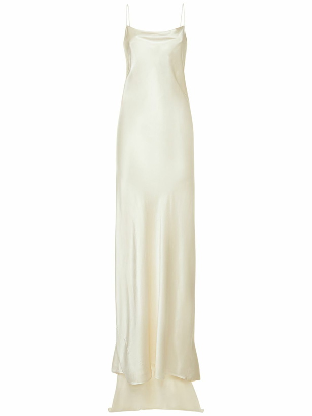 Photo: NILI LOTAN Elizabeth Silk Satin Long Dress